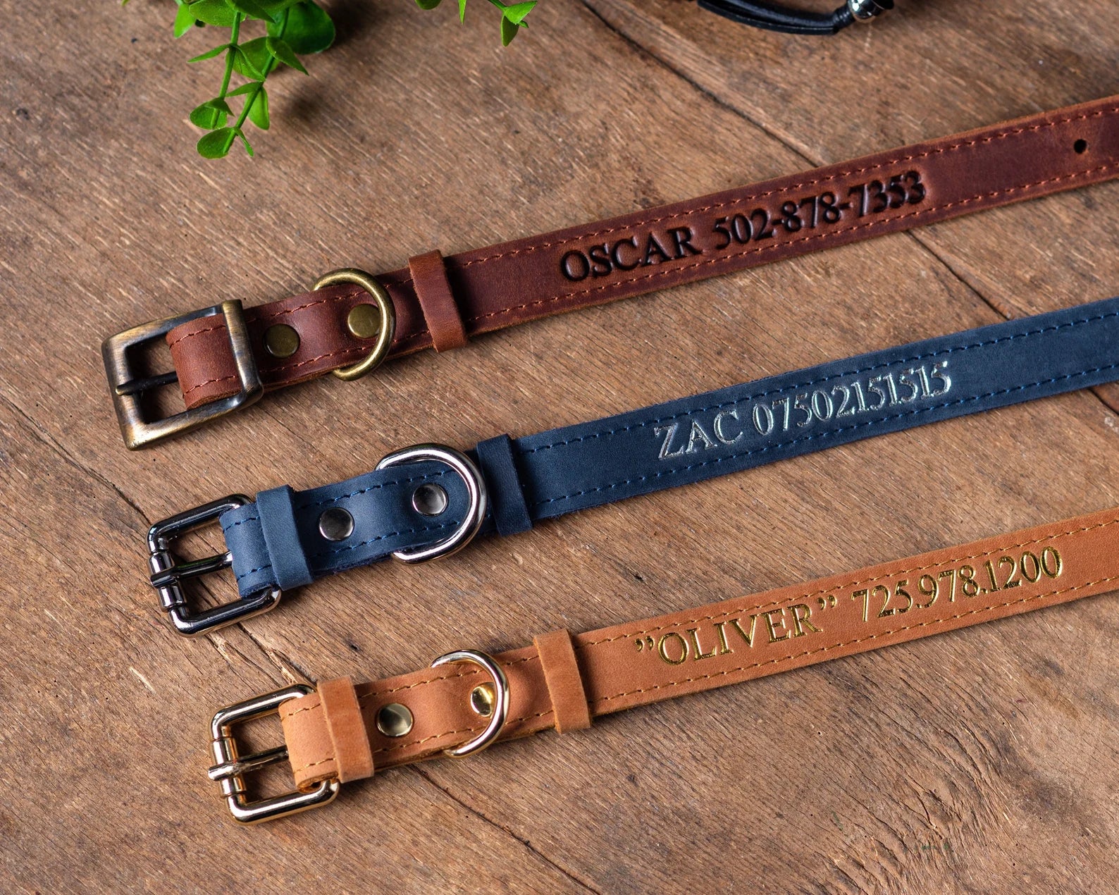 Personalized Leather Dog Collar, Personalized Dog Collar, Genuine Leather Dog Collar, Engraved Leather Dog Collar, Customized Dog Collar